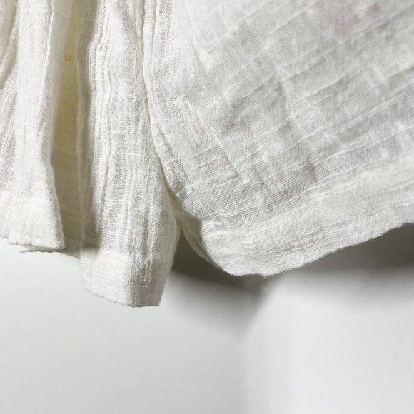 Free People Cool Off Romper Women's Ivory Off Shoulder Tie Waist Size Small - Picture 6 of 10